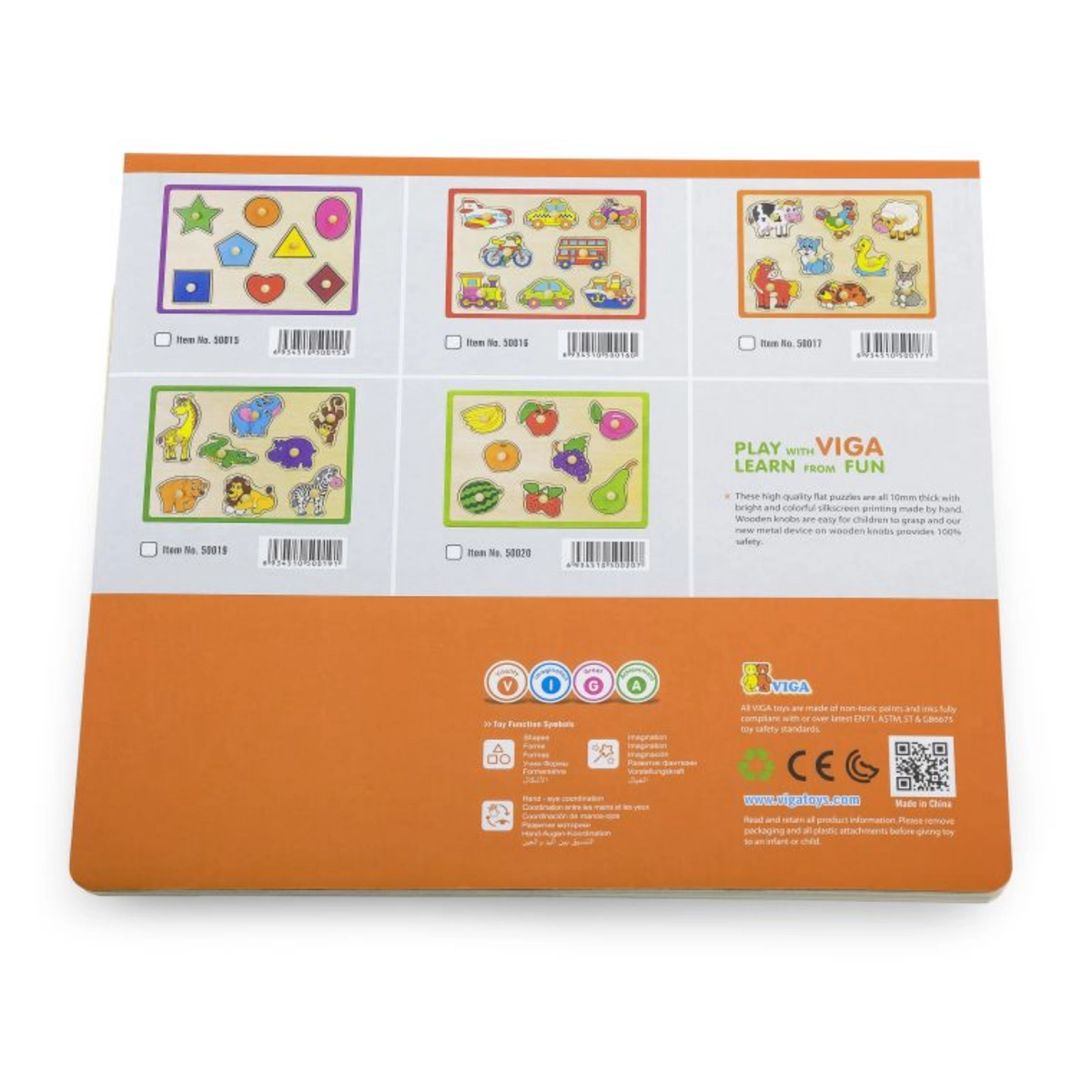 Farm Animals Knob Puzzle - Suitable for 18 months & above 8 pieces