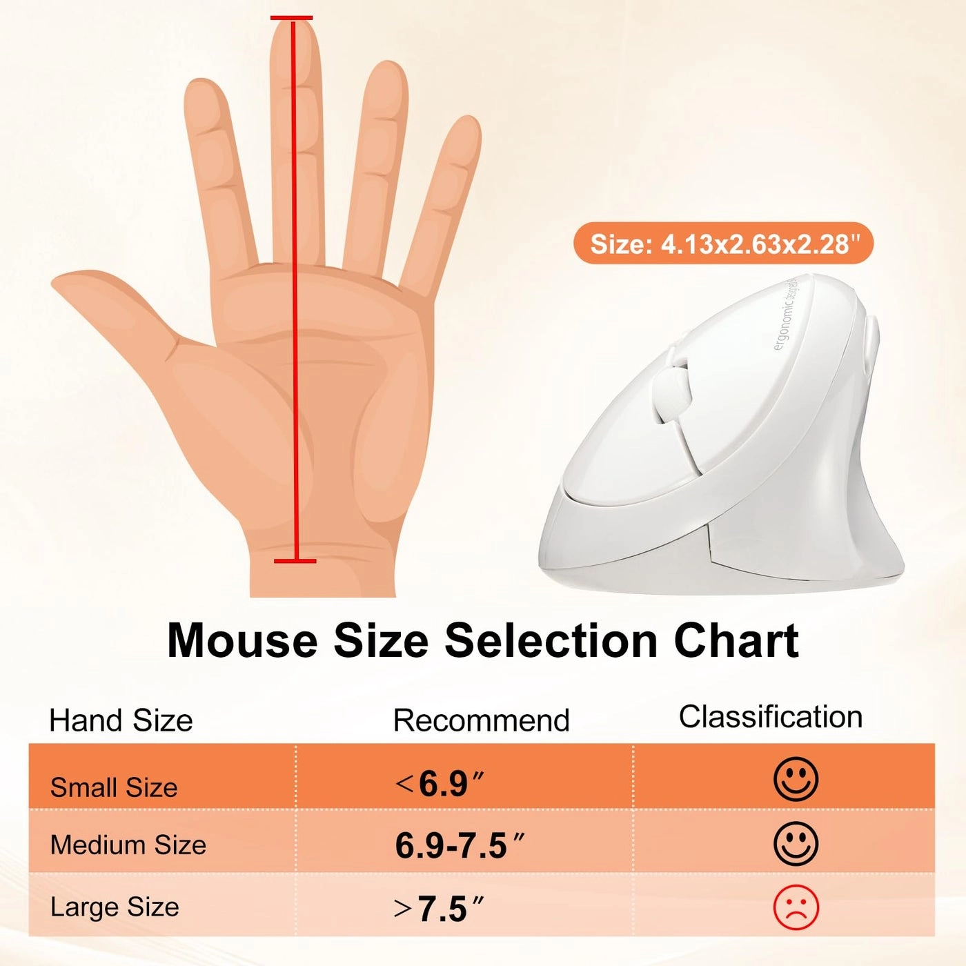 Ergonomic Vertical Optical Mouse - Wireless