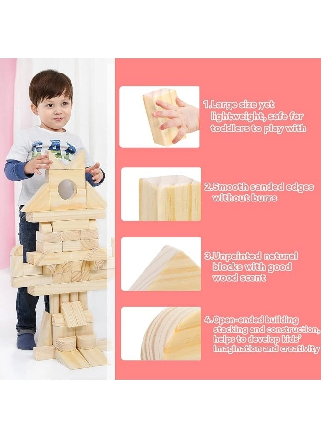 Wooden Blocks - 64 pcs