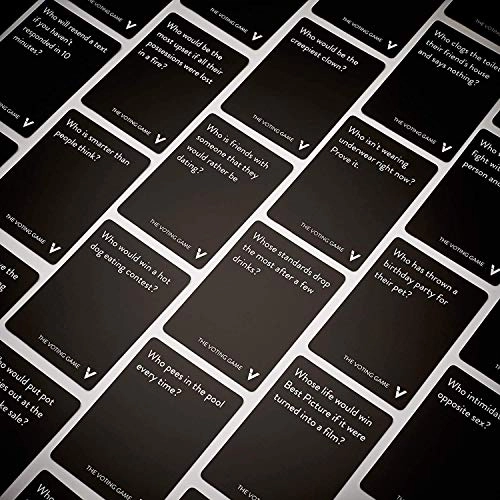 The Voting Game - 17+ 160 Question Cards
