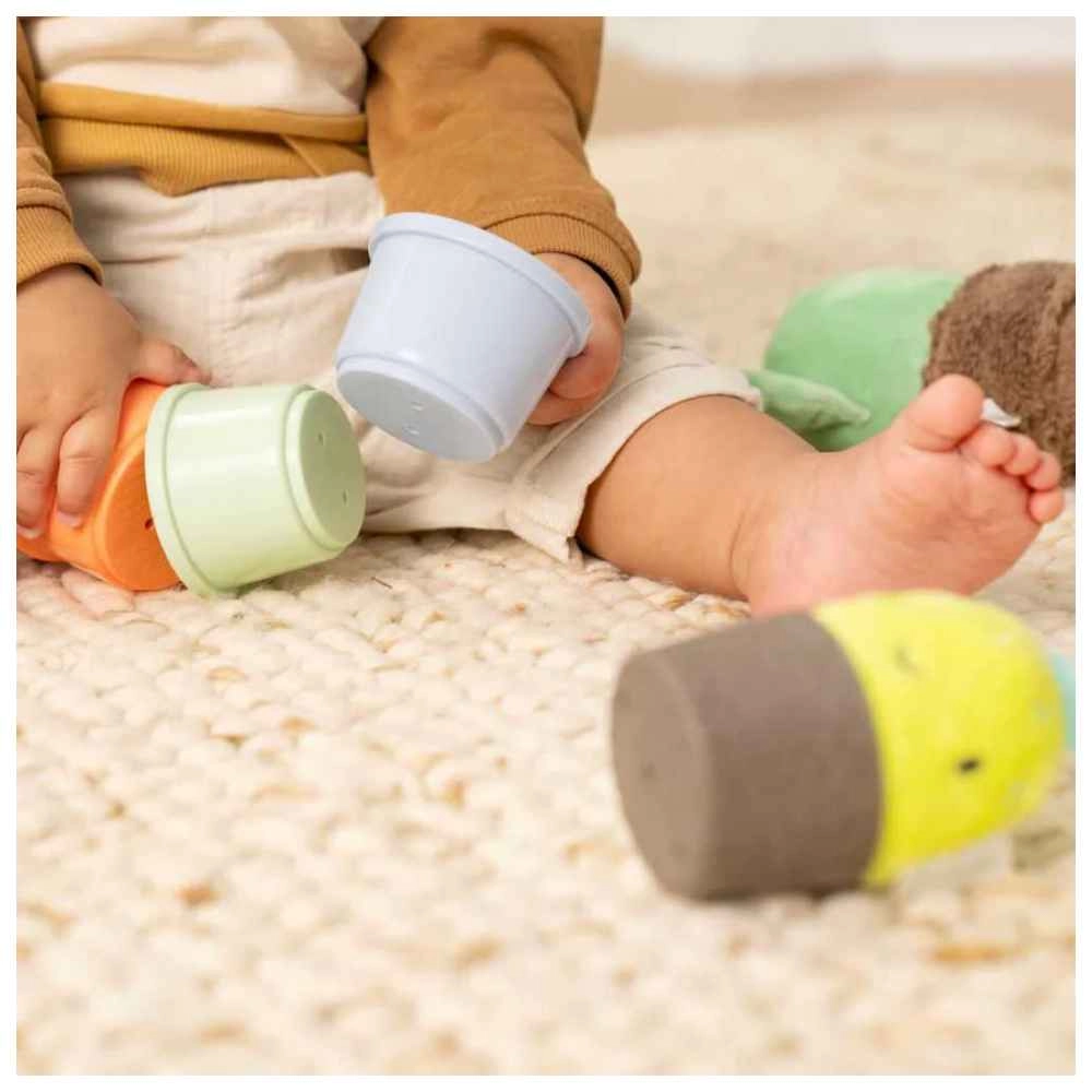 Calm Springs Nesting Rattles - 3 months fabric BPA-free plastic 3 pieces