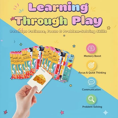 Memory Matching Game Snap Cards - 4 years and up 52 pieces