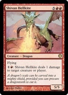 Wizards of the Coast Magic: The Gathering: Shivan Hellkite - Duel Decks: Knights vs Dragons