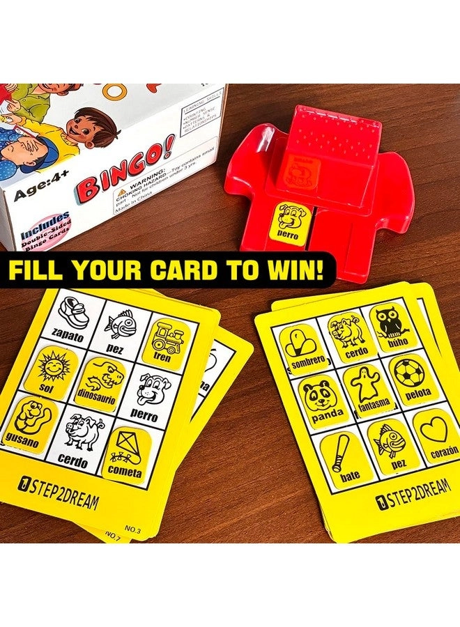 Spanish Vocabulary Bingo - Sight Words English & Arabic