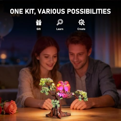 Light Kit Compatible with Lego Ideas Love Birds (21365) - 2.0 LED Lighting Kit