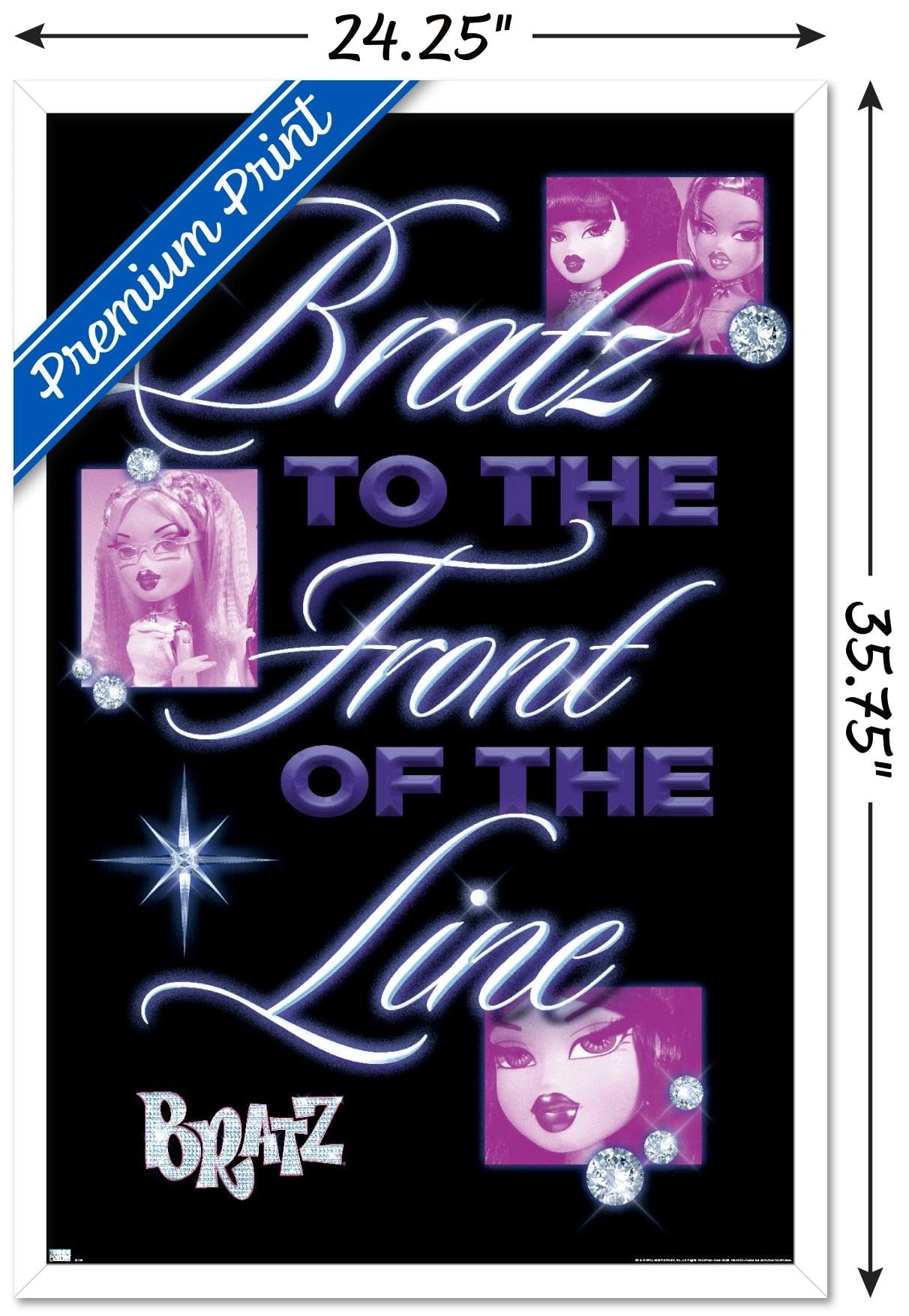 Bratz: Girls Nite Out - Front Of The Line Wall Poster - Paper 34"L x 22.4"W