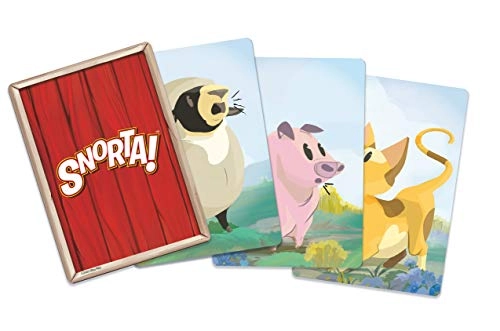 Snorta! - English 8 years and up Contents: 96 animal cards, 12 Jumbo animal cards, Rulebook