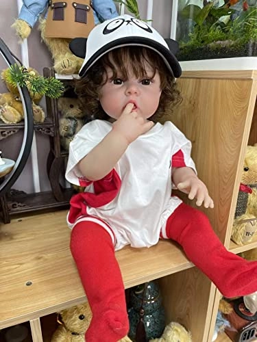 Reborn Doll - 55 cm Silicone Vinyl Brown Eyes