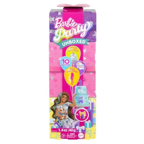 Party Unboxed Reveal - Brunette blue hair streaks