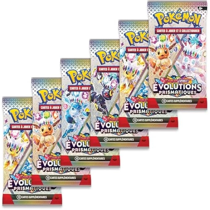 SCARLET & PURPLE PRISMATIC EVOLUTIONS - 6pcs