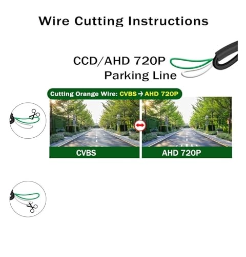 Car Reversing Camera - Night Vision Wire 1920*1080 Pixels