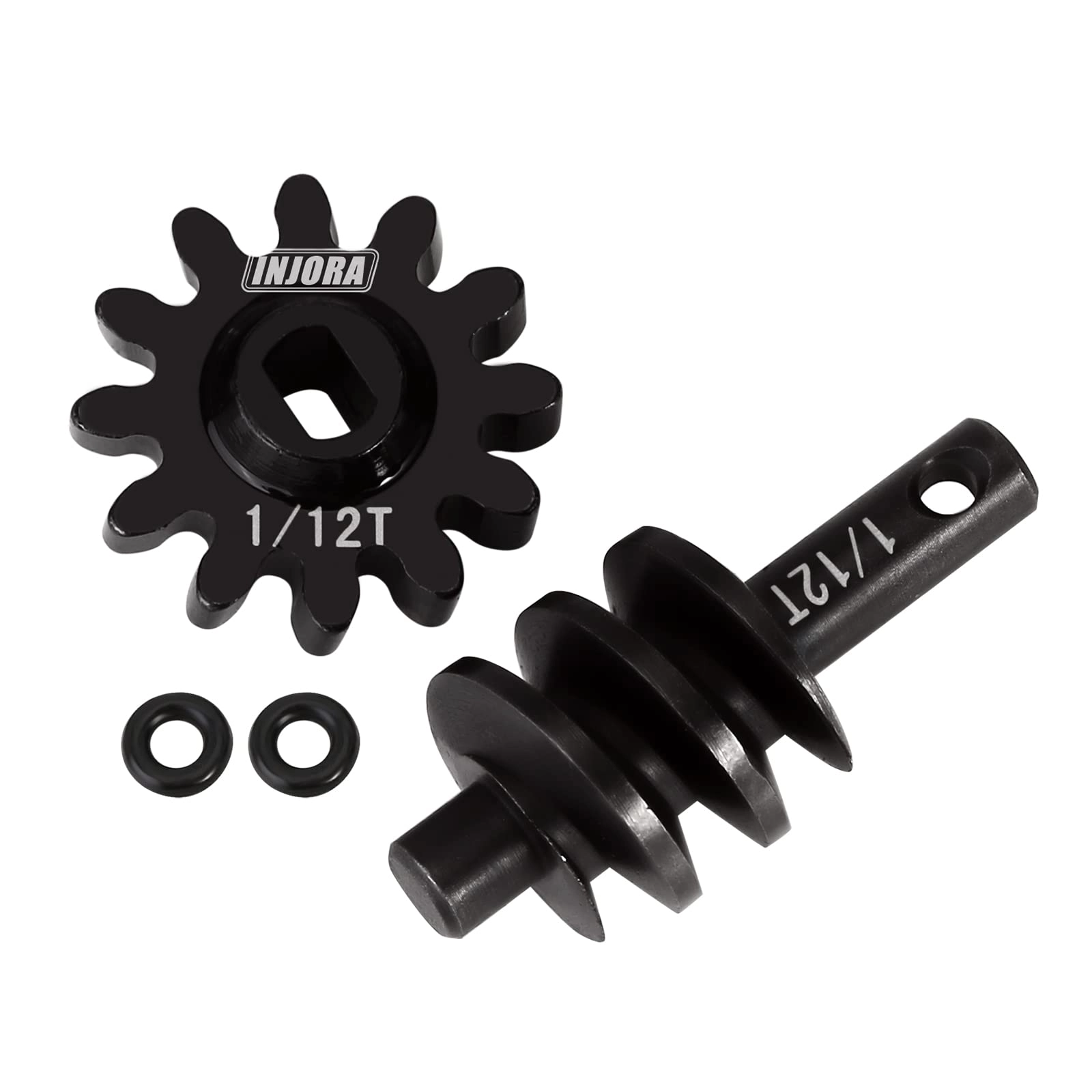 INJORA Underdrive Gears - 1/12T Steel Worm Gear
