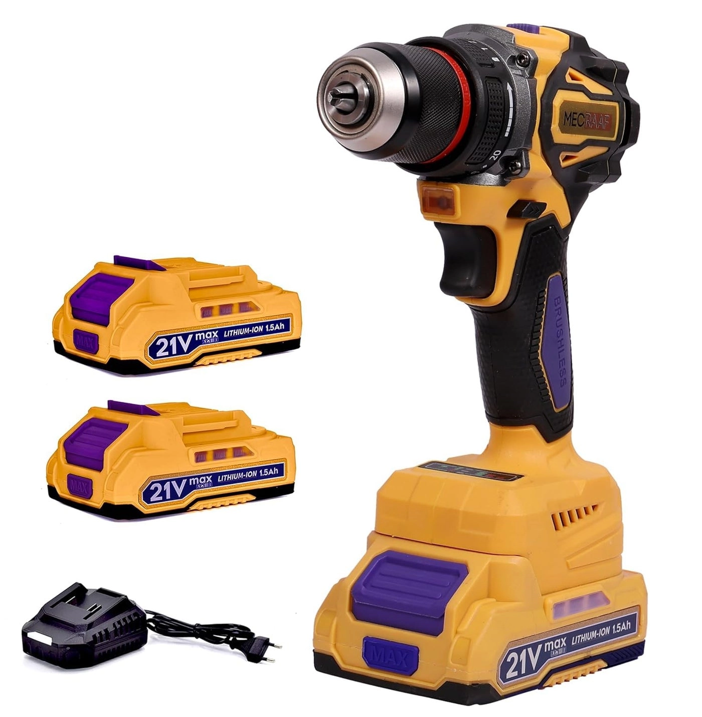 Brushless Cordless Drill - 21V 1.5Ah