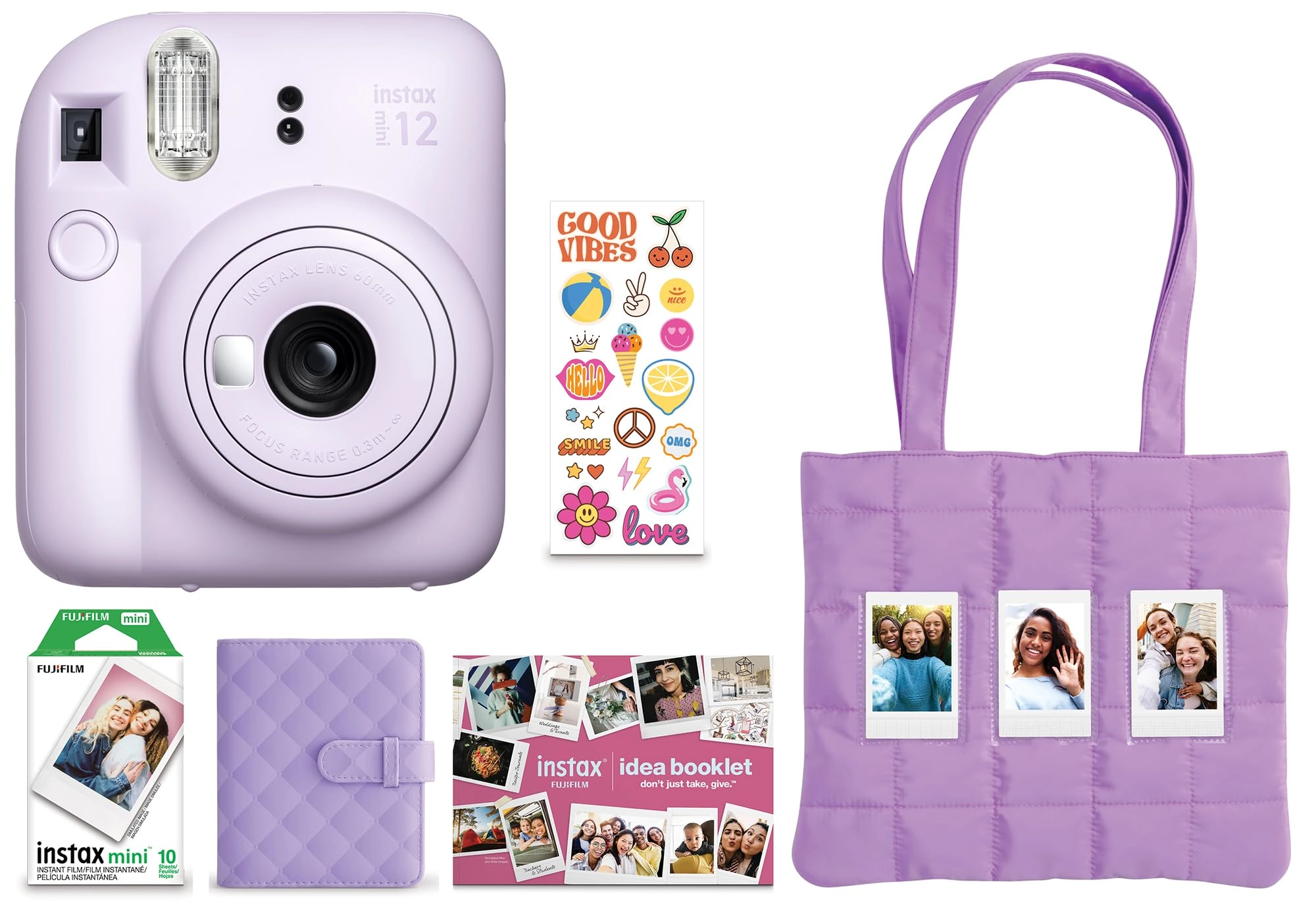 Instax Mini 12 - Blue 2025 Holiday Bundle