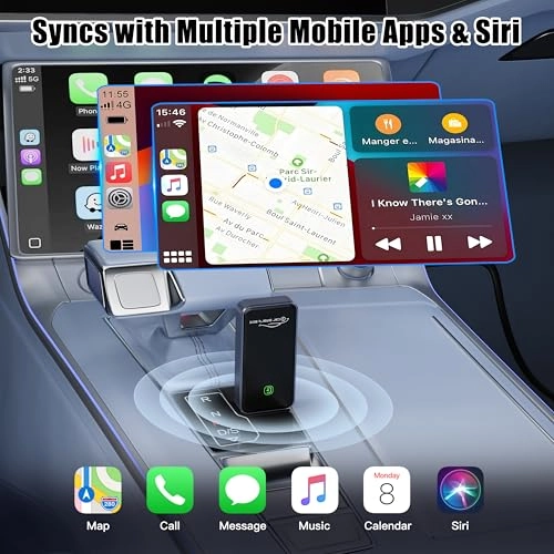 Wireless CarPlay Adapter - USB & Type-C Port iOS 10+