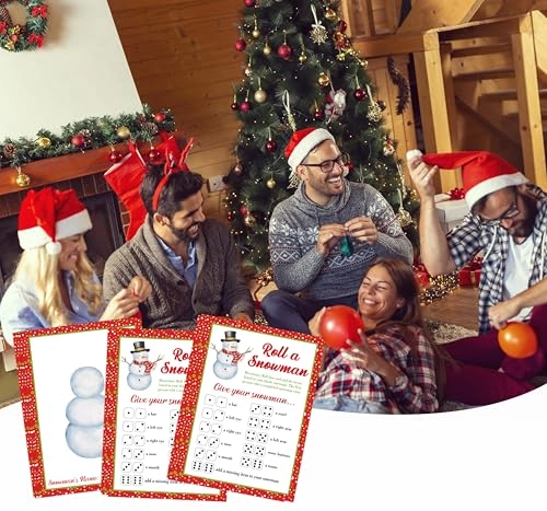 Roll A Snowman Dice Game - Adult 25 pcs