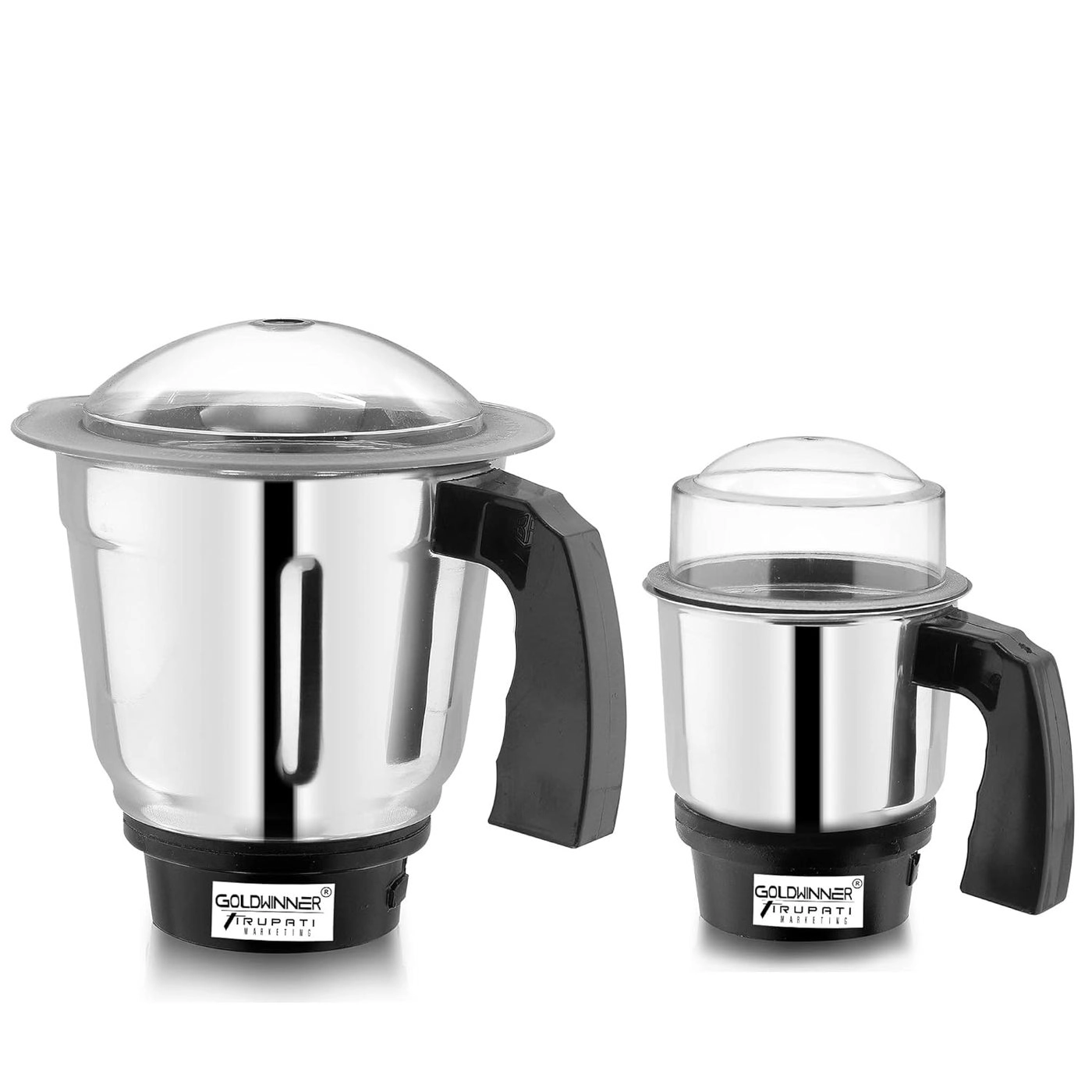 Gold winner Dry and Chutney Mixer Jar - Set of 2 350 ml 700 ml Stainless Steel