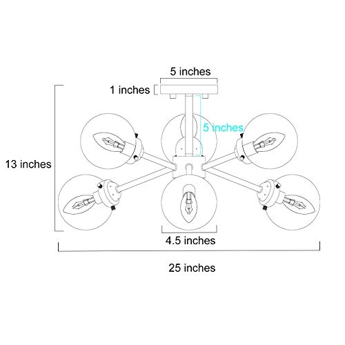 Semi Flush Mount Ceiling Light