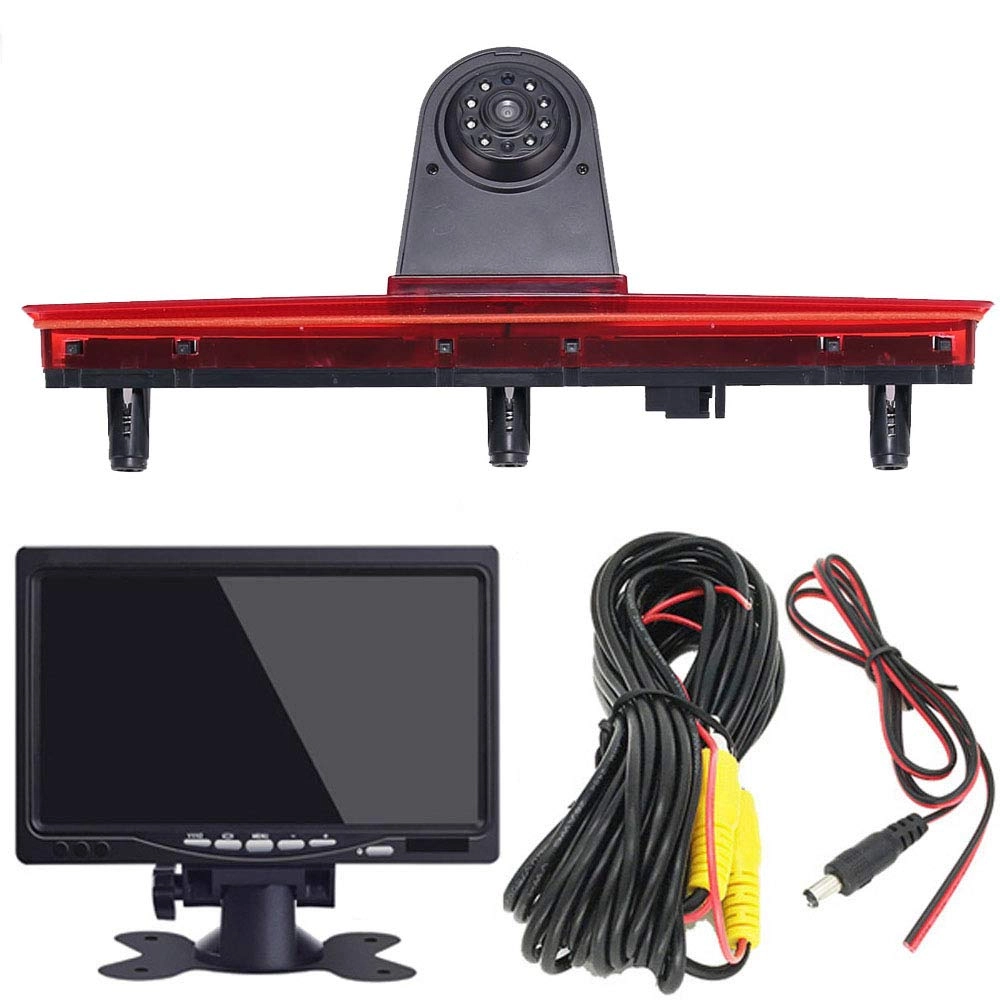 Brake Light Reversing Camera + Rear View Mirror Monitor - Night vision 628 x 586 pixels