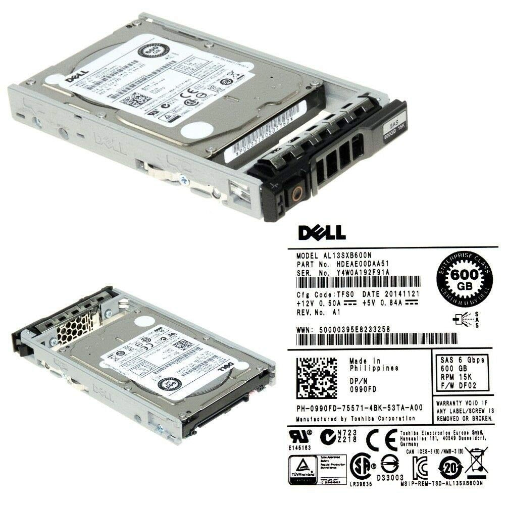 DELL 2.5" 15000rpm SAS-2 (0990FD) - 600GB
