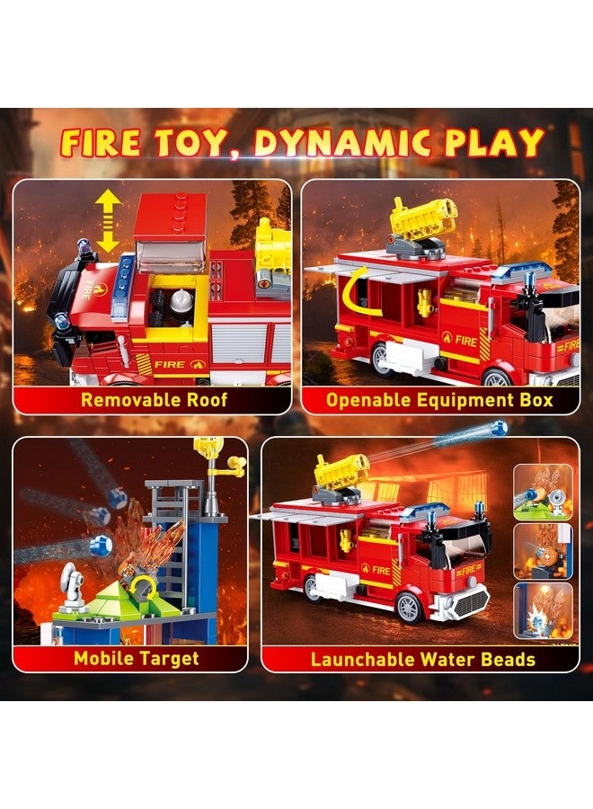 City Fire Training Set - Fire Rescue 4 Minifigures Fire Truck