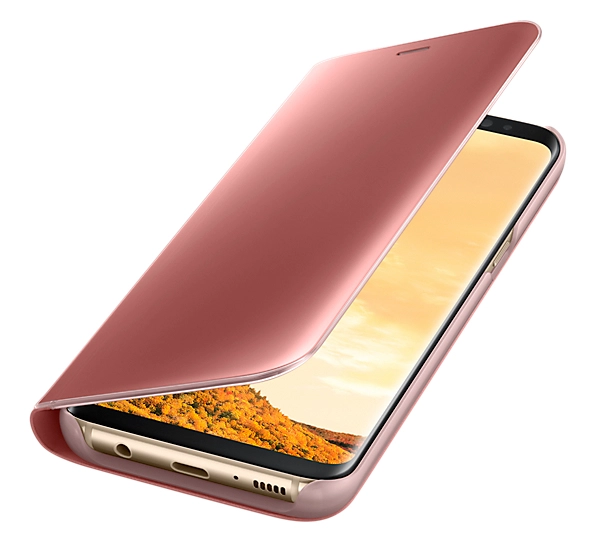 Clear View Standing Cover - Pink for Galaxy S8