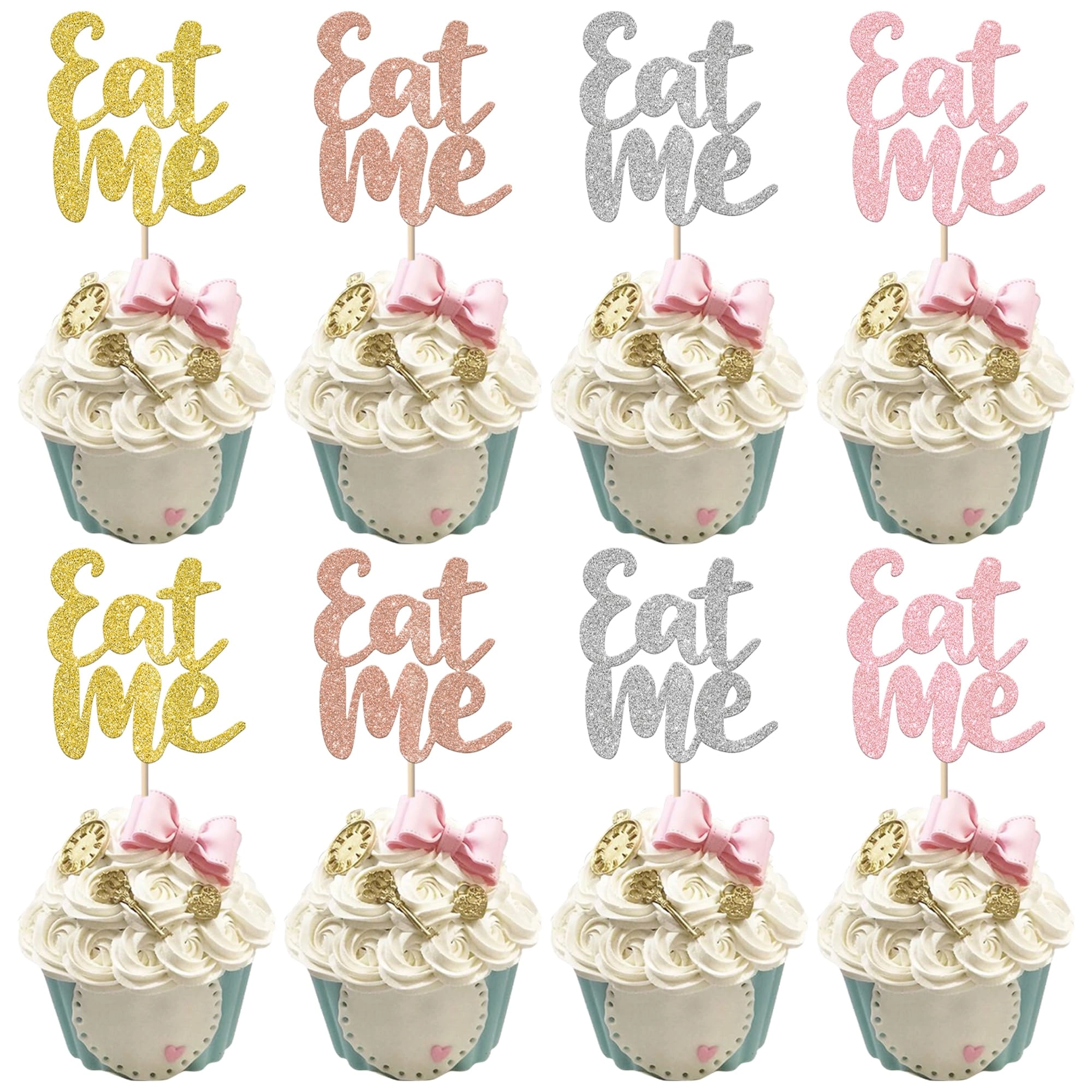 Eat Me Cupcake Toppers - 24 Pack Birthday