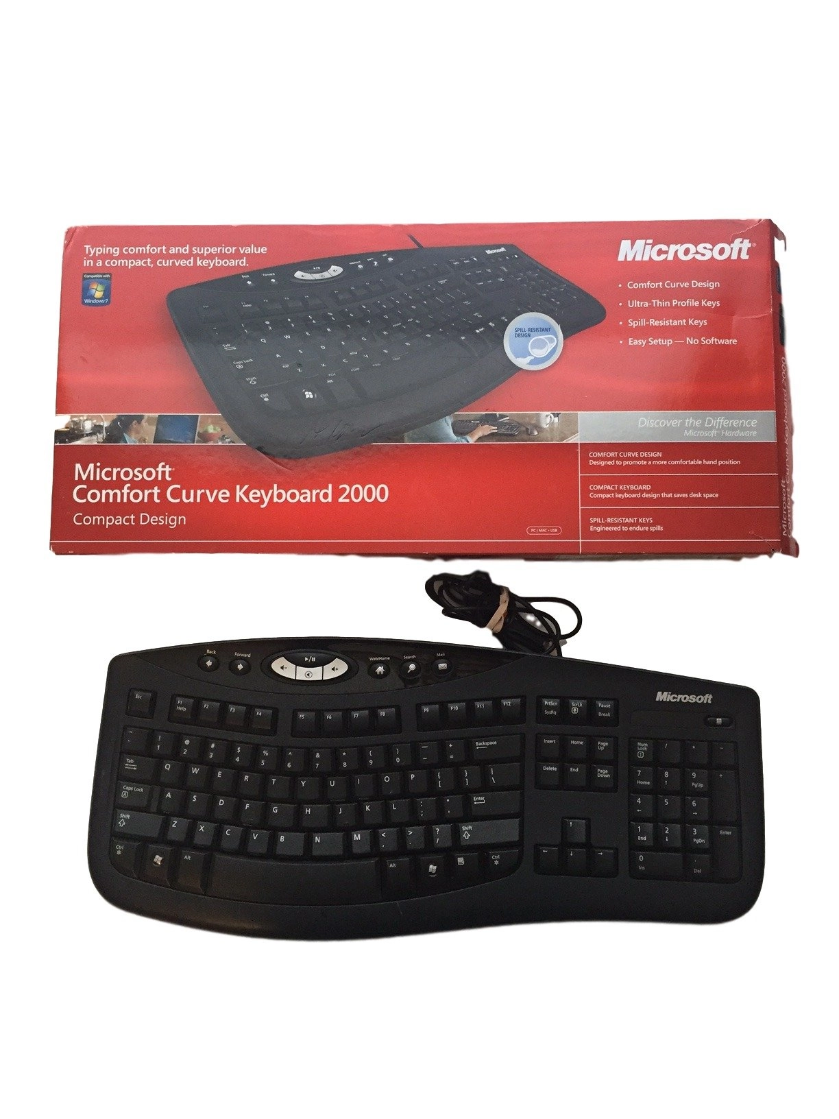 Microsoft Comfort Curve Keyboard 2000 - US Wired