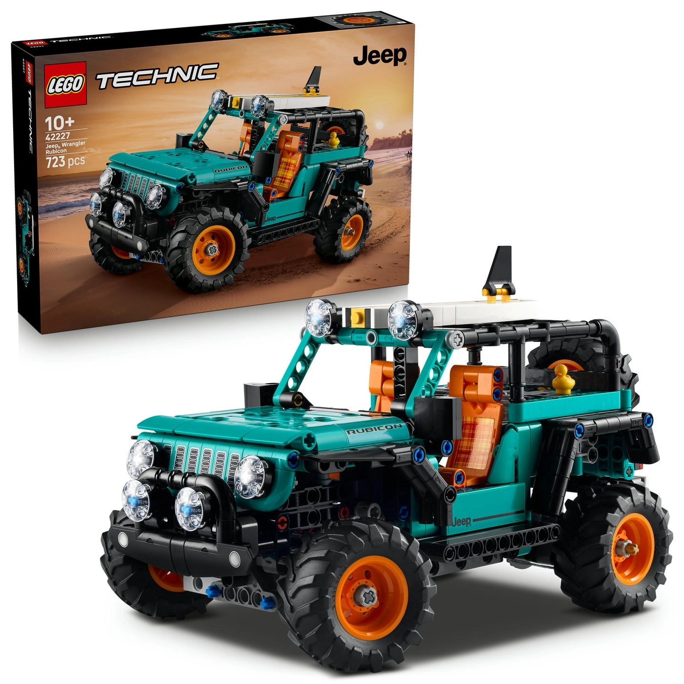 Technic Jeep Wrangler Rubicon (42227) - V6 Engine Steering Suspension