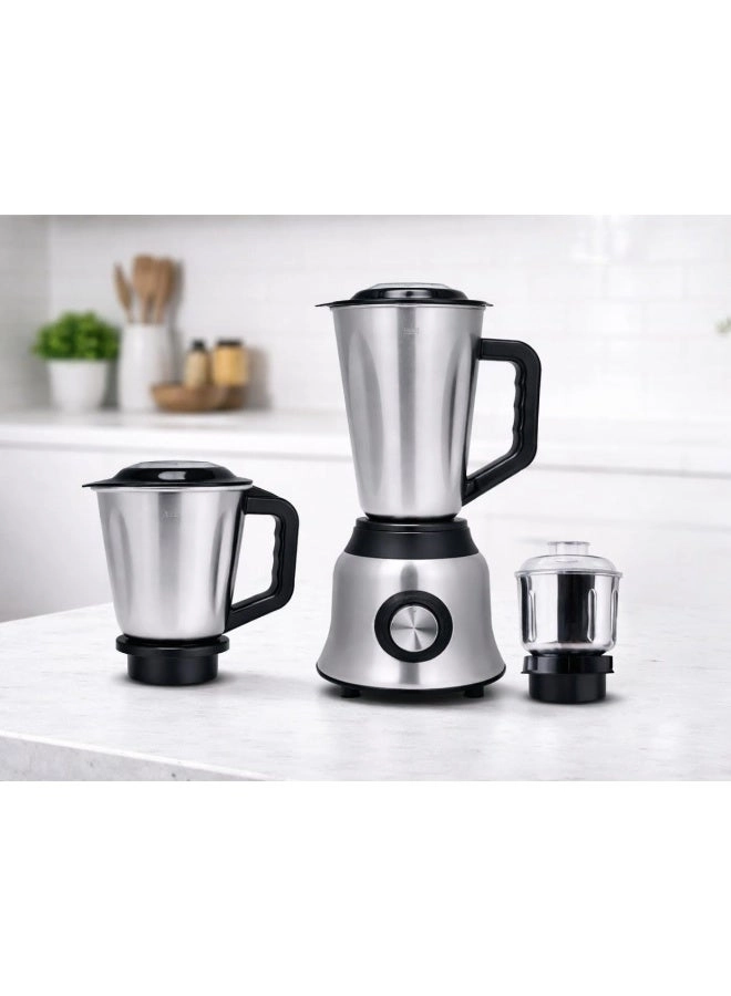 3-in-1 Mixer Grinder & Blender - 1.5L 0.9L 0.3L 800W