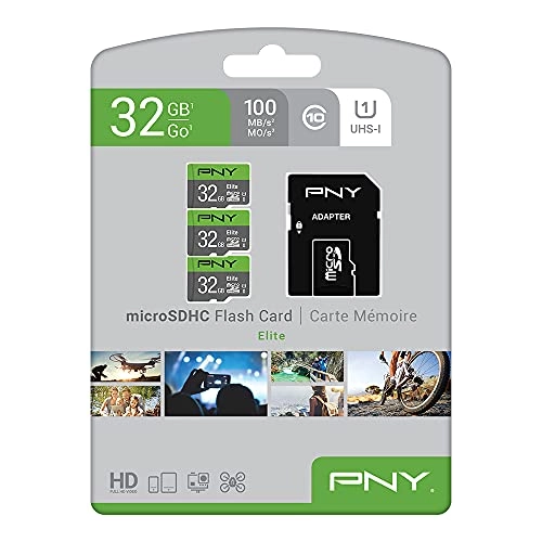 microSDHC Flash Memory Card - 32GB Pack