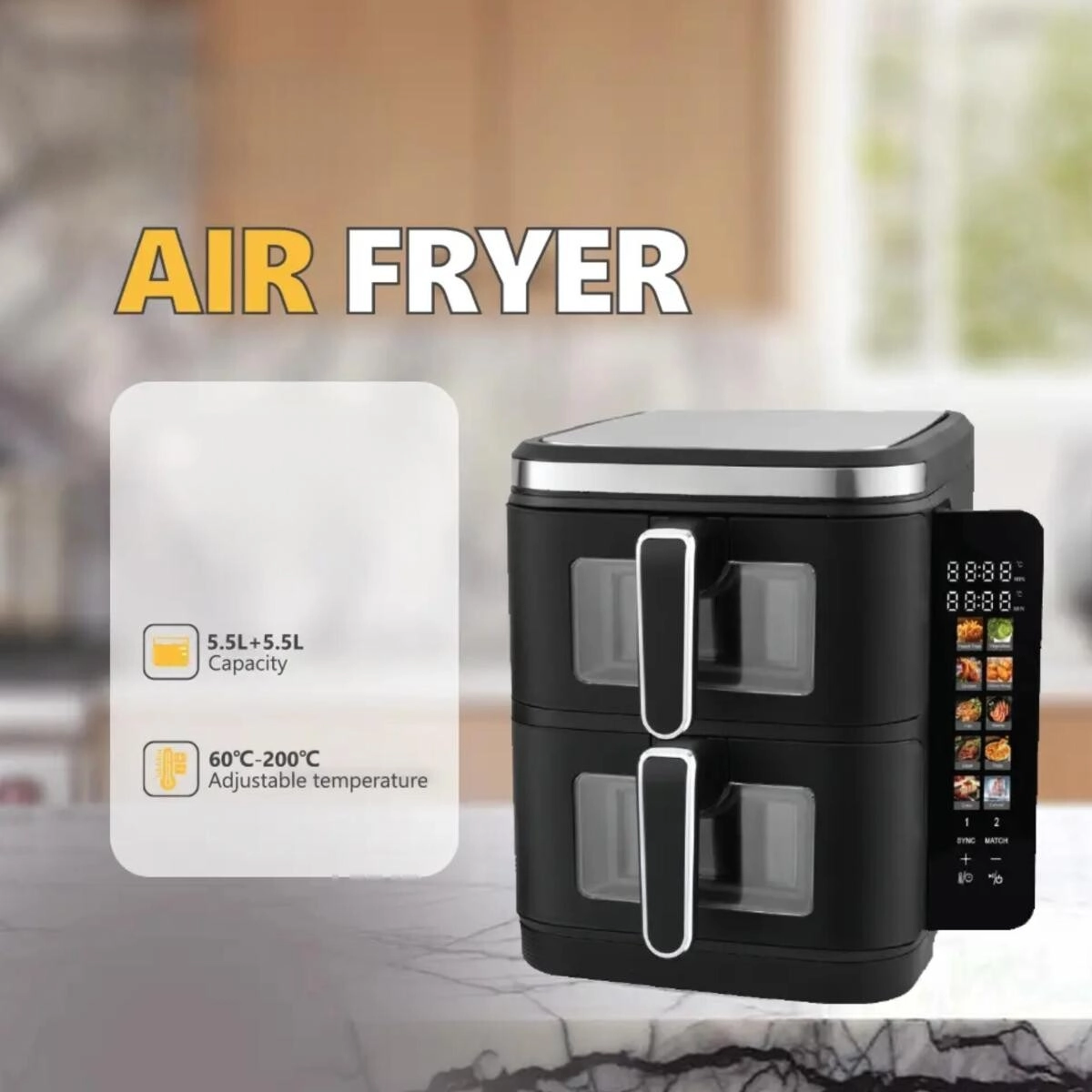 Twin Air Fryer 9817777502986