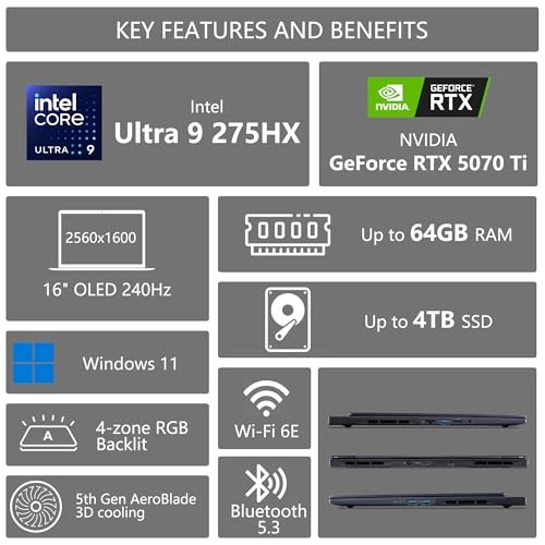 Predator Helios Neo 16S - 16'' 4TB 32GB Intel 24-core Ultra 9 275HX