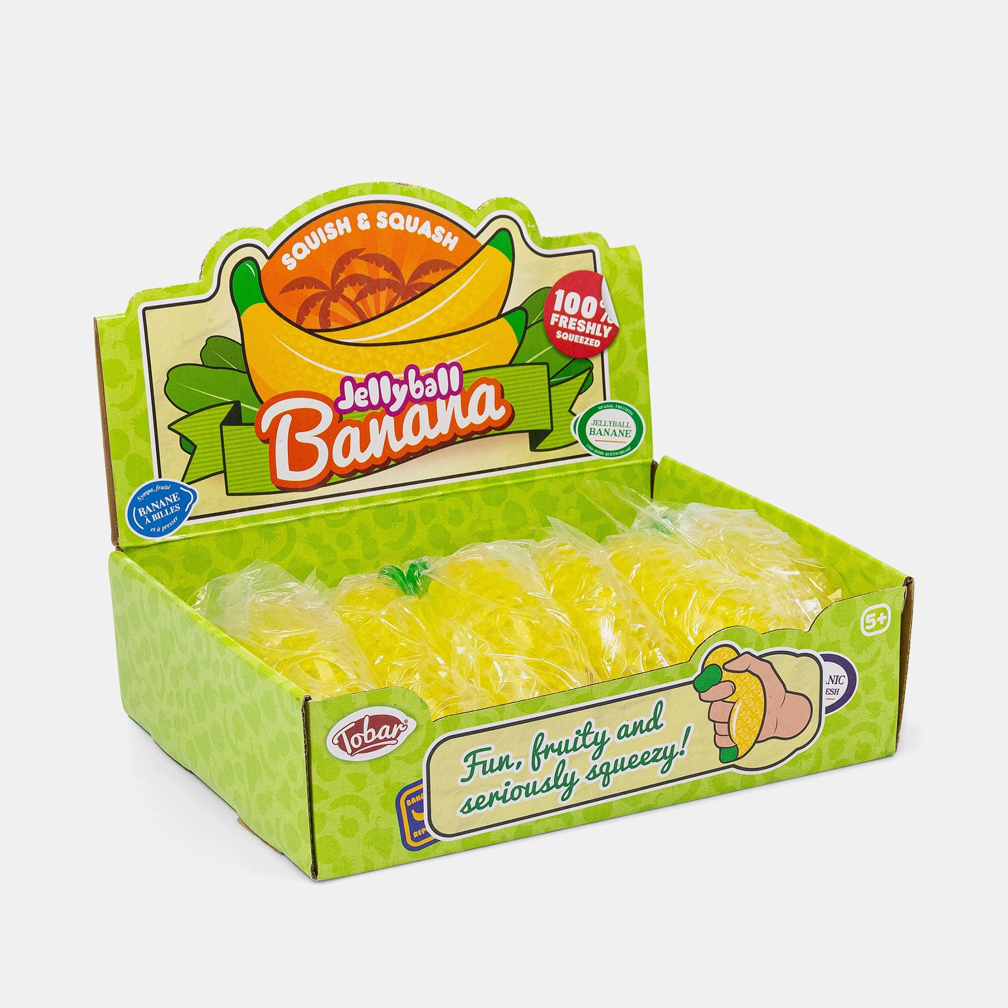 BORDERS Banana Jellyball 5 cm Squishy - Yellow 5+