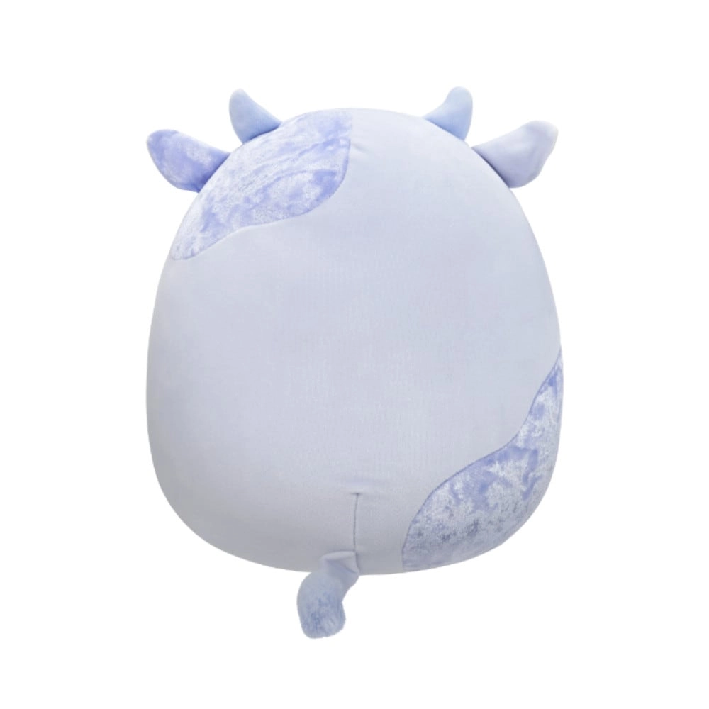 Light Blue Velvet Cow - 12 Inch