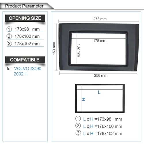car radio fascia - XC90 2002+