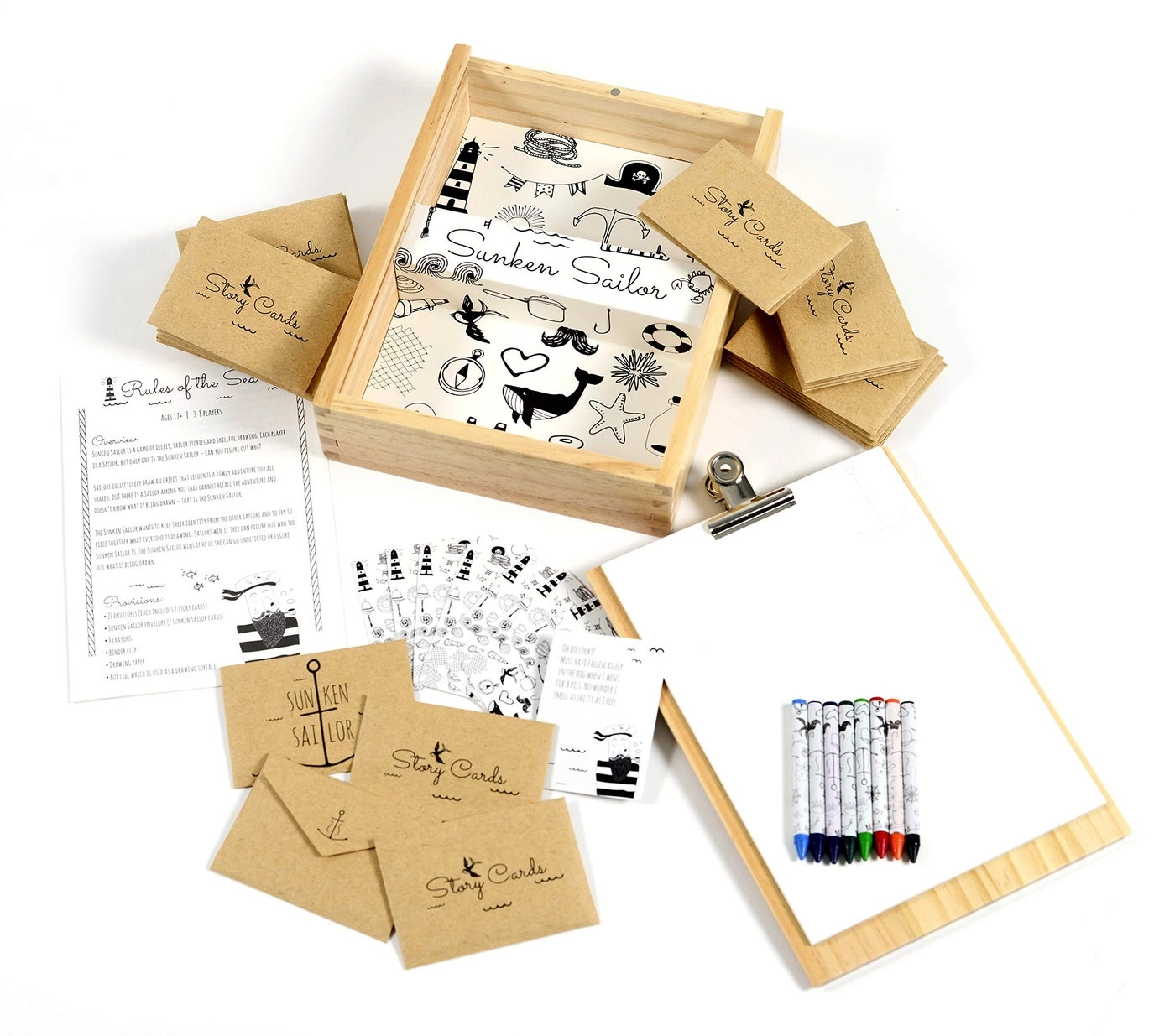 Sunken Sailor - Adult Party Game Drawing and Deceit