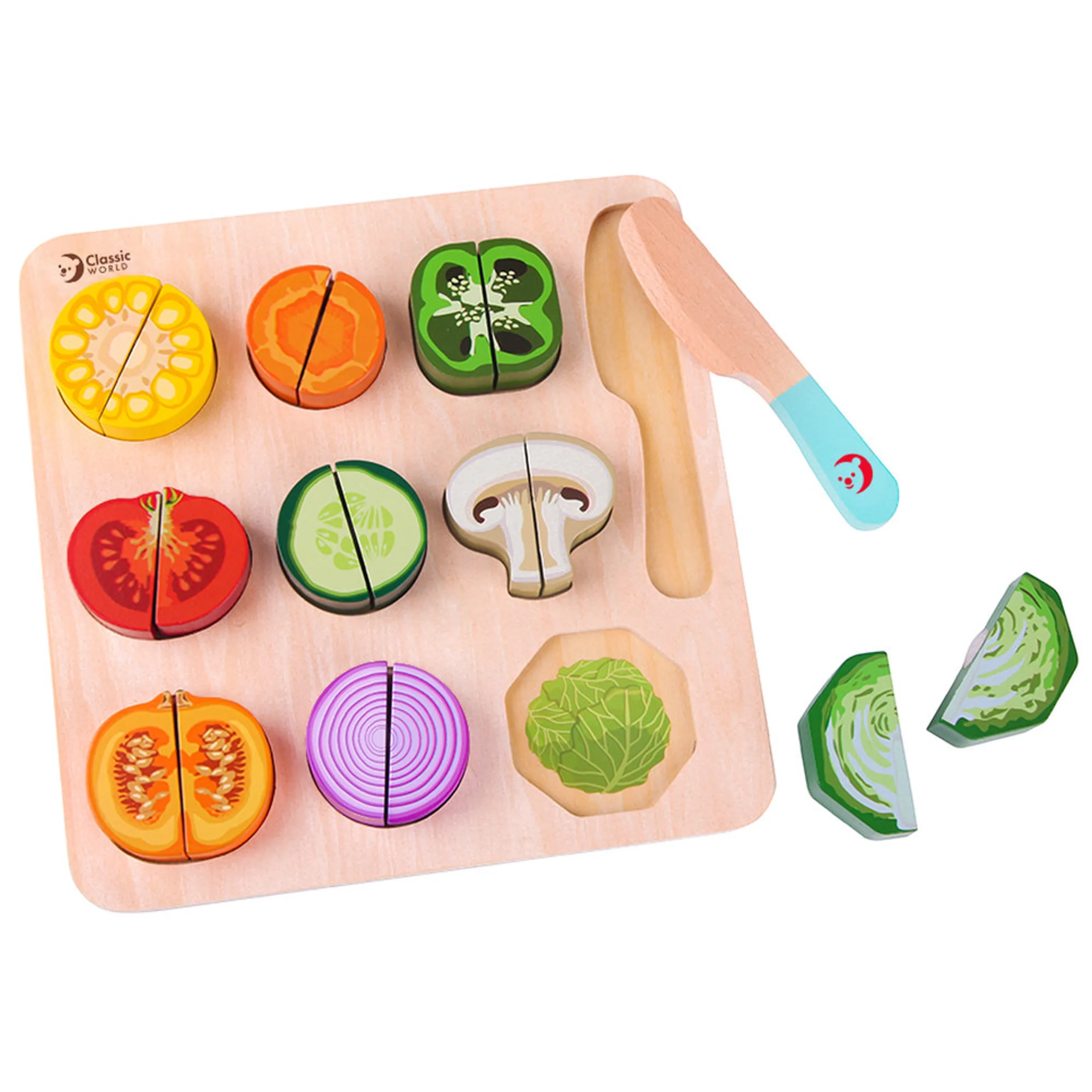 Cutting Vegetables Puzzle, - Suitable for 18 months & above 20 Pcs