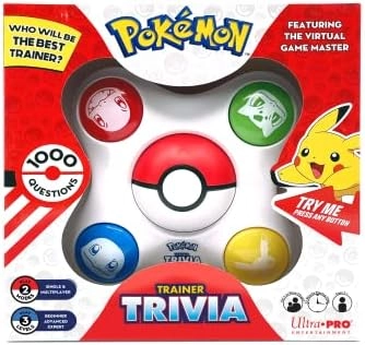Ultra PRO Pokemon Trainer Trivia - Virtual Game Master 2 Modes 1000 Questions