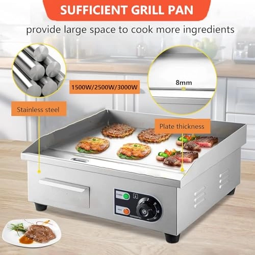 Commercial Electric Griddle - 4 zone(s) 450*300mm