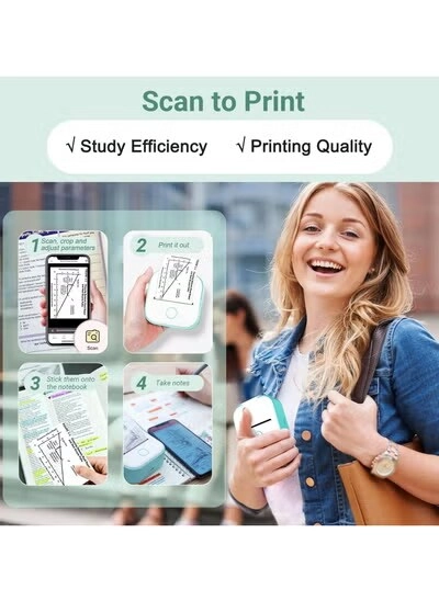 Mini Printer T02 - Inkless thermal printing 57mm