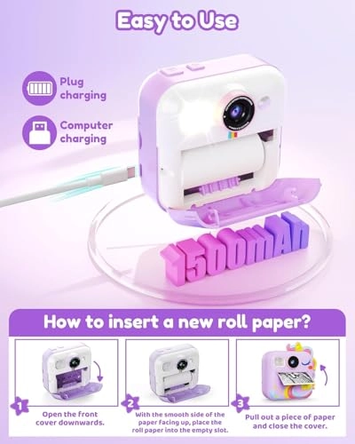 CP02 - Kids Instant Camera Purple