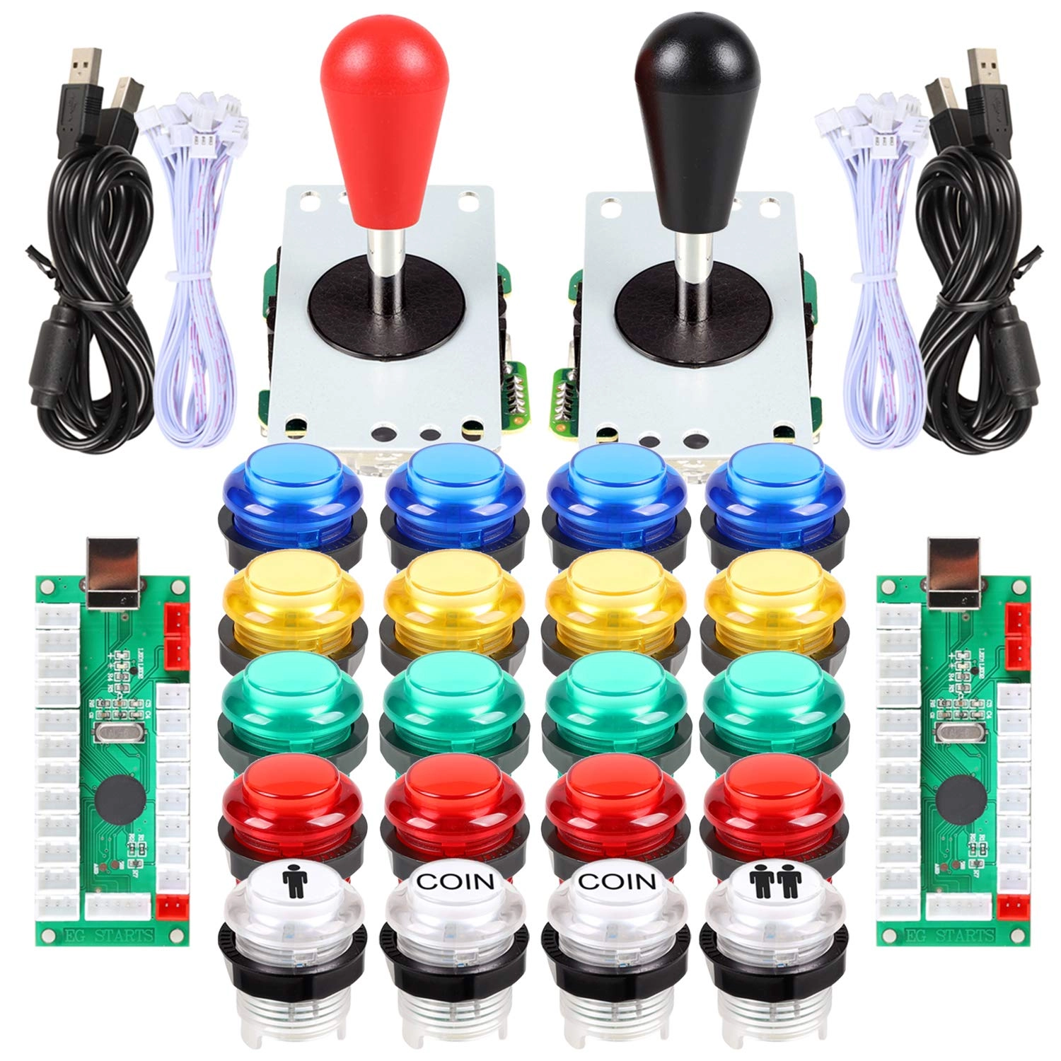 eg starts Joystick Handles + Arcade Buttons - USB PC, Windows