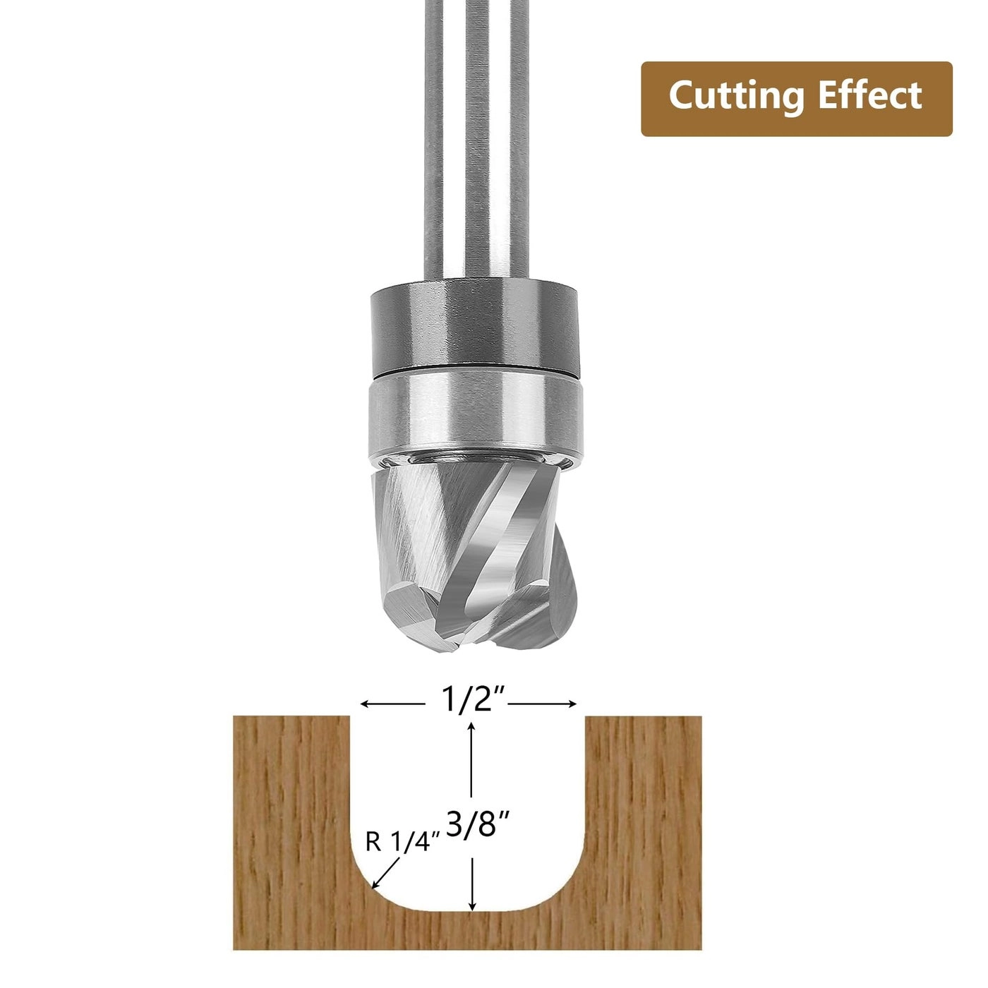 Bowl and Tray Router Bit - 1/2" 1/4"