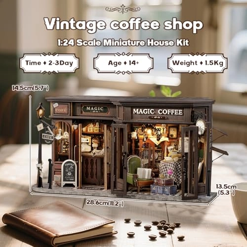 DIY Miniature Dollhouse Kit - 3D Wooden LED Light