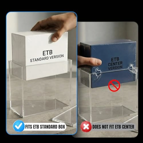 Acrylic Display Case Protector - 5mm Thick Magnetic ETB Case UV Protection