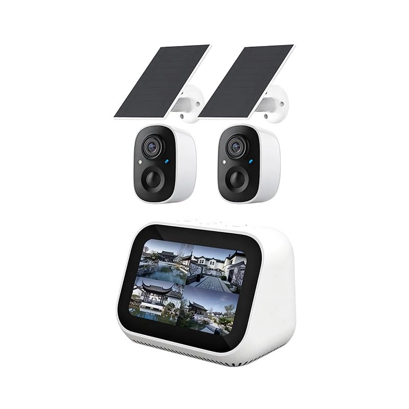 AKAVIG Solar Security Camera Kit - 2 cameras 4 channels 4MP