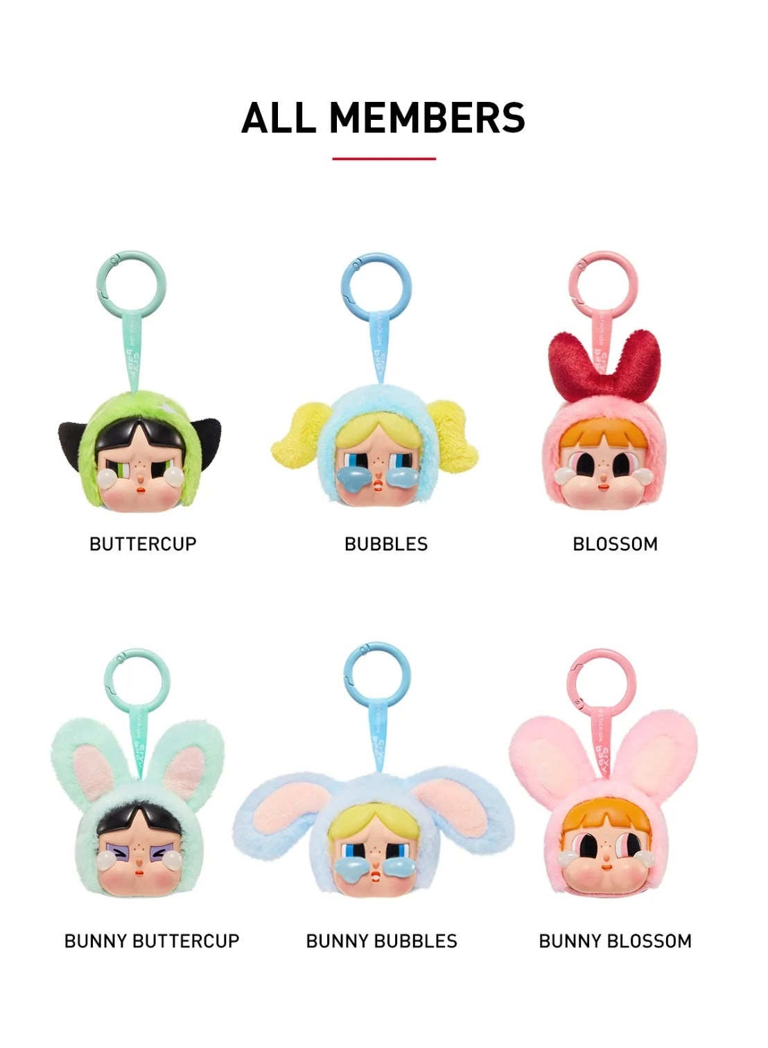 CRYBABY x Powerpuff Girls Vinyl Face Plush - Approx. 15–17cm