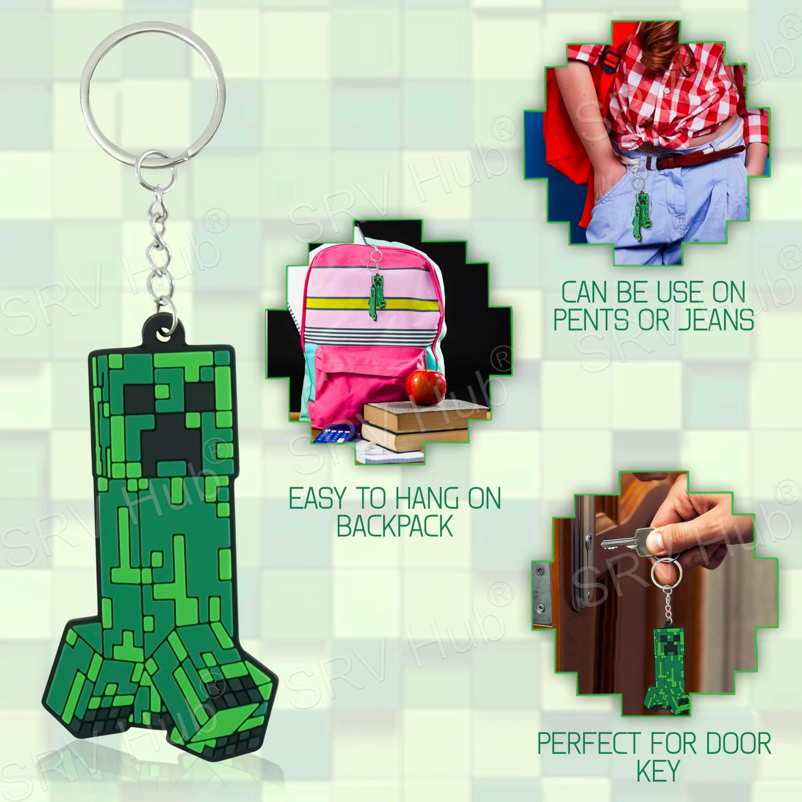 Creeper Key Chain - Birthday