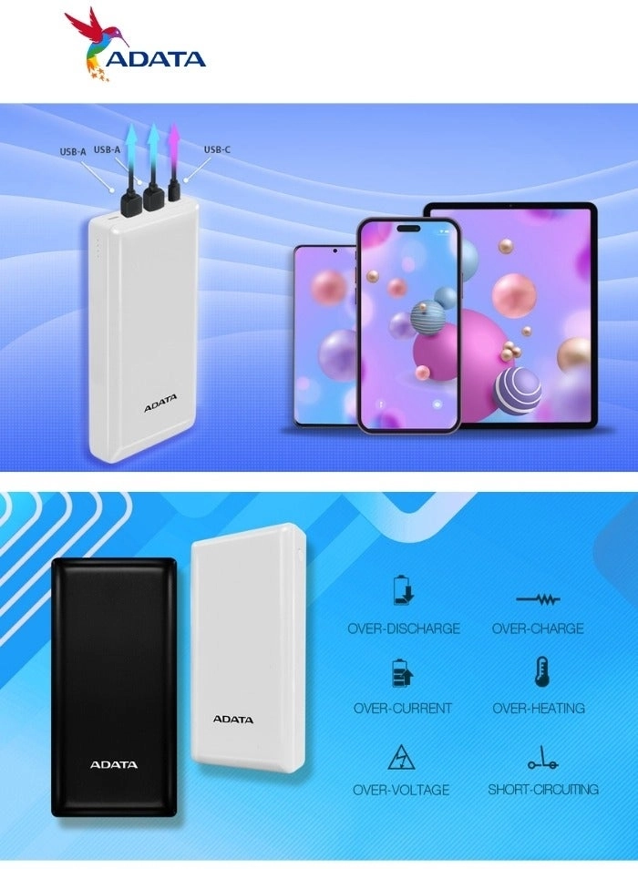 C20 - 20000 mAh 15 W 2 1